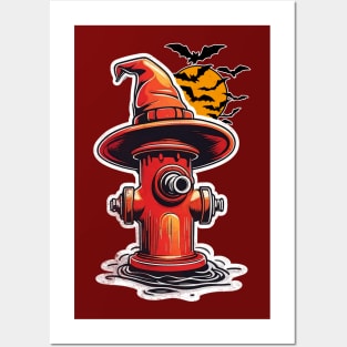 Fire Hydrant Costume a Witch Funny Lazy Halloween Ideas Posters and Art